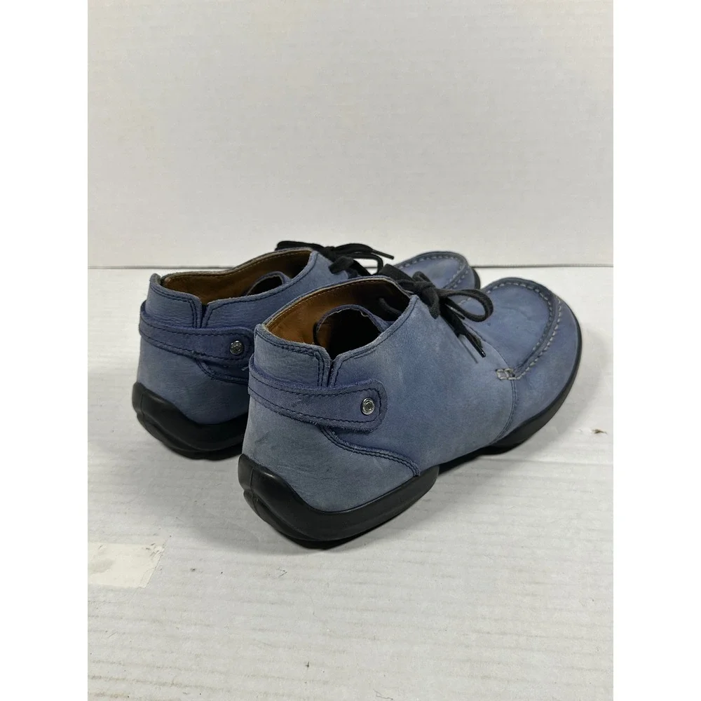 Woodland Blue Nubuck Leather‎ Chukka Boots Mens EU 42 Moc Toe Lace Up Casual